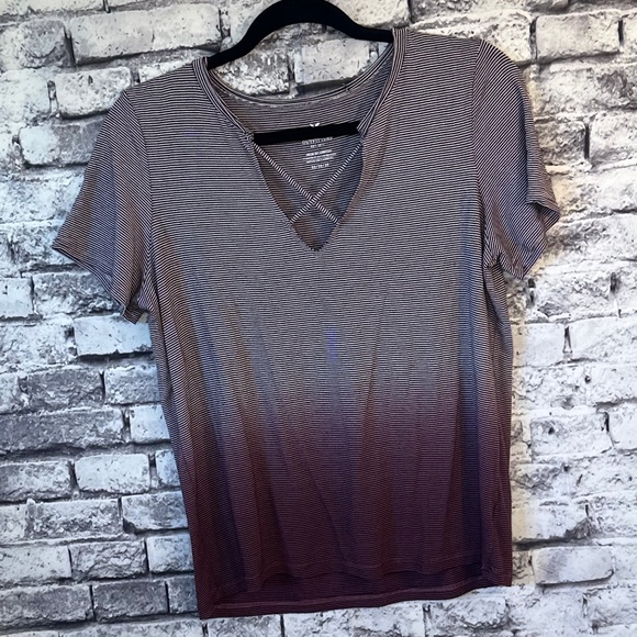 American Eagle Ombre Striped Shirt Sizer M - Picture 2 of 7